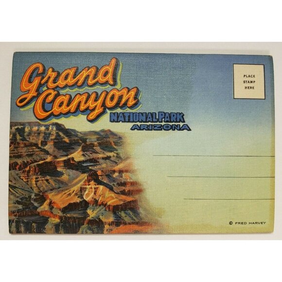 Grand Canyon National Park, Arizona, Postcard folder, 1930s, (PA58) - Picture 1 of 6